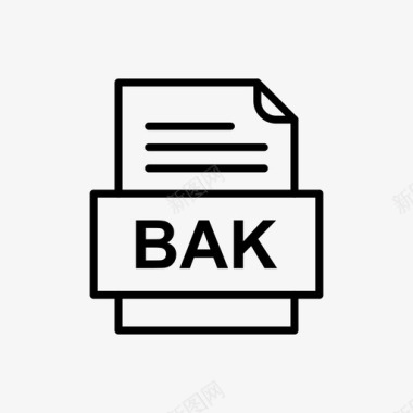 bak文件文件图标文件类型格式图标