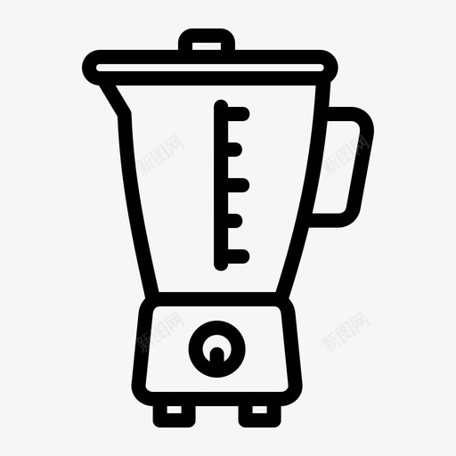 搅拌机电器果汁图标svg_新图网 https://ixintu.com 厨房 套装 搅拌机 果汁 电器 系列