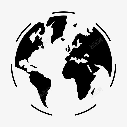 世界地球行星图标svg_新图网 https://ixintu.com 世界 地球 旅行 行星