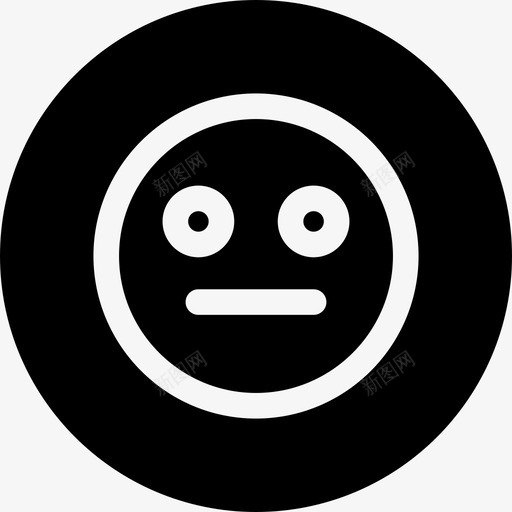 无聊的不连贯的表情符号图标svg_新图网 https://ixintu.com 不连贯的 无聊的 表情符号 表情符号徽章