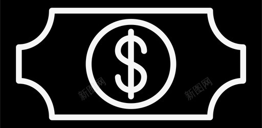 钞票现金美元图标图标