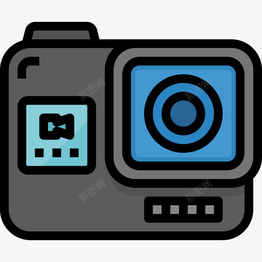 动作摄像机摄影52线性彩色图标svg_新图网 https://ixintu.com 动作 彩色 摄像机 摄影 线性