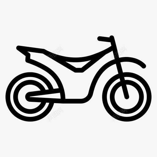 交通工具摩托车图标svg_新图网 https://ixintu.com 交通工具 摩托车