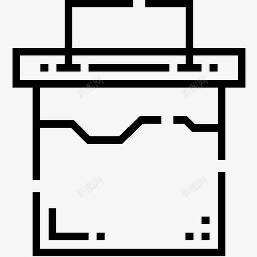 油漆桶编辑14线性图标svg_新图网 https://ixintu.com 油漆 漆桶 线性 编辑 设计