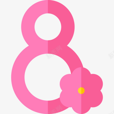 妇女节妇女节9平淡图标图标