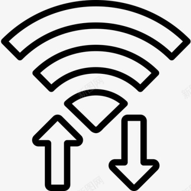 Wifi移动接口线性图标图标