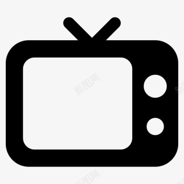 电视视频多媒体立体版图标图标
