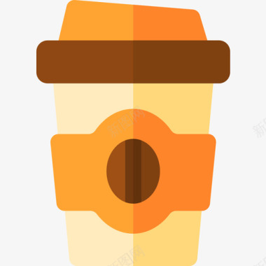 咖啡杯带走34杯平的图标图标