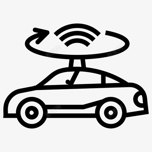 激光雷达自动汽车汽车wifi图标svg_新图网 https://ixintu.com 前后线图标 婴儿作弊 汽车wifi 激光雷达 自动汽车 自动驾驶 车道控制