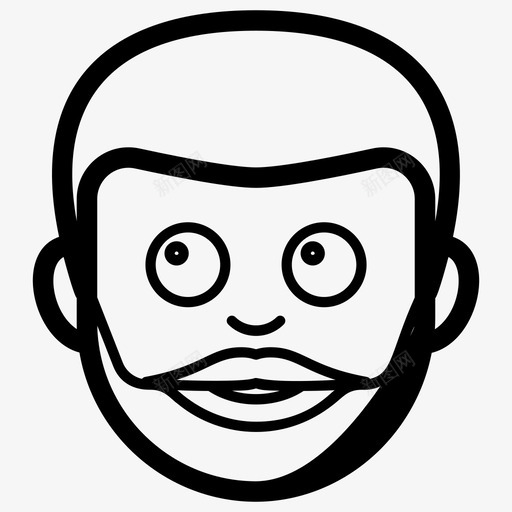 胡子男化身男孩图标svg_新图网 https://ixintu.com 化身 向量 图标 男人 男孩 符号 胡子 表情 角色