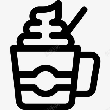 咖啡15号咖啡厅直系图标图标