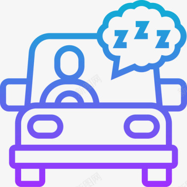 昏昏欲睡的驾驶智能汽车5坡度图标图标