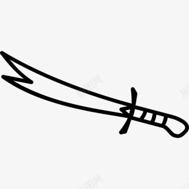 剑攻击刀刃图标图标