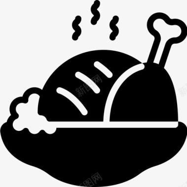 食物烧烤2填充图标图标