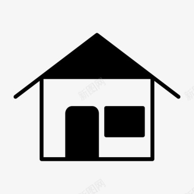 房子建筑门图标图标