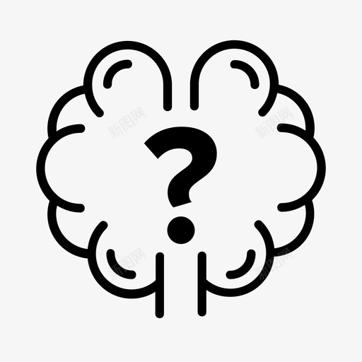 问题大脑想法思考图标svg_新图网 https://ixintu.com 思考 想法 问题大脑
