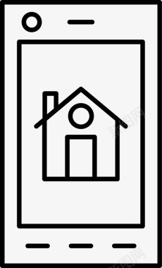 移动电话房屋租金图标图标