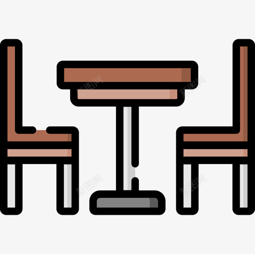 椅子办公室170线性颜色图标svg_新图网 https://ixintu.com 办公室 椅子 线性 颜色
