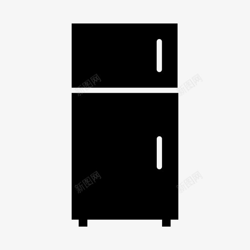 冰箱电器冷却器图标svg_新图网 https://ixintu.com 冰柜 冰箱 冷却器 标志 电器 酒店