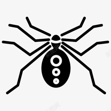 蜘蛛虫子昆虫图标图标