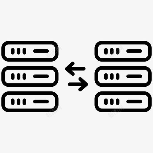数据库通信设备1概述图标svg_新图网 https://ixintu.com 数据库 通信设备1概述