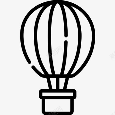 热气球22号直线型图标图标
