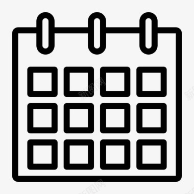 日历议程日期图标图标