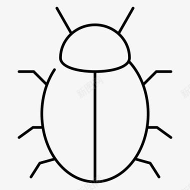 虫黑客昆虫图标图标