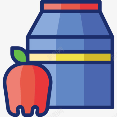 素食者食物饮料7线性颜色图标图标