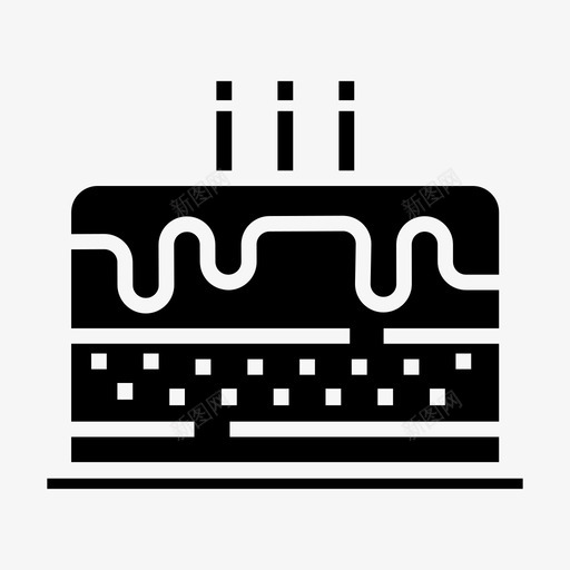 蛋糕面包店生日图标svg_新图网 https://ixintu.com 庆祝 生日 蛋糕 面包店 食物