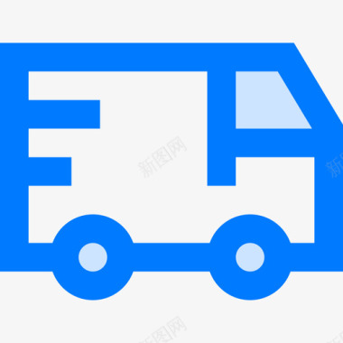 卡车运输102蓝色图标图标