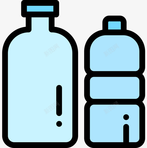 瓶包装4线性颜色图标svg_新图网 https://ixintu.com 包装4 瓶 线性颜色