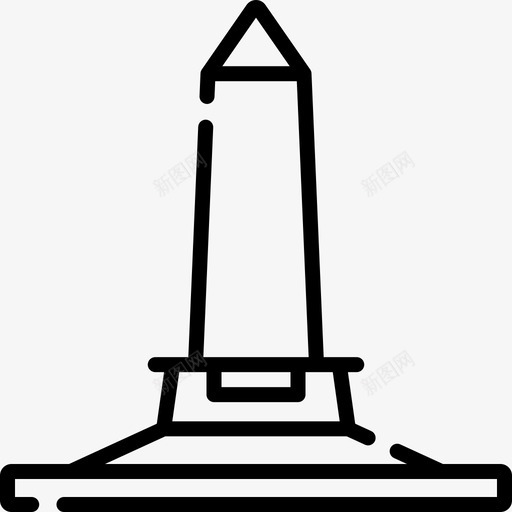 爱尔兰威灵顿纪念碑8号直线图标svg_新图网 https://ixintu.com 8号 威灵 爱尔兰 直线 纪念碑
