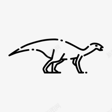 禽龙动物恐龙图标图标