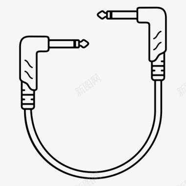 接插电缆配件连接器图标图标