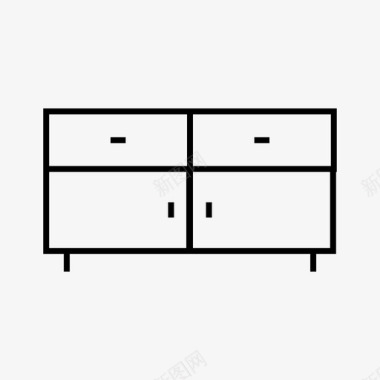 衣柜橱柜箱子图标图标