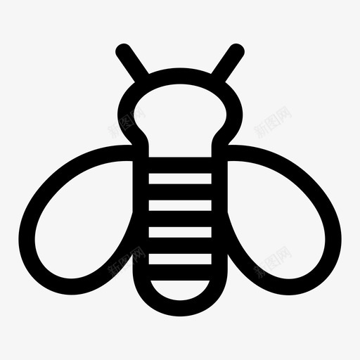 蜜蜂动物虫子图标svg_新图网 https://ixintu.com 动物 昆虫 虫子 蜂蜜 蜜蜂