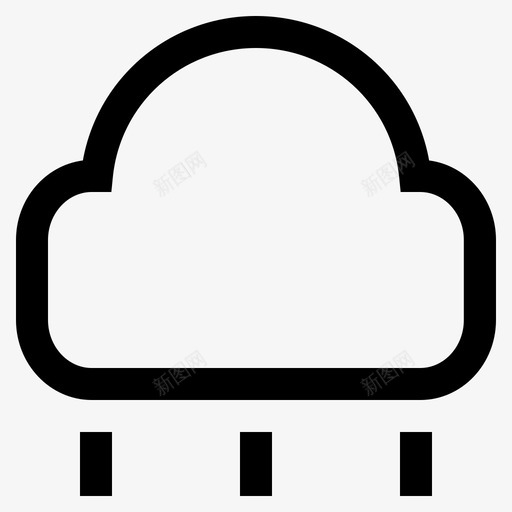 云雨自然季节图标svg_新图网 https://ixintu.com 云雨 天气 季节 当雨季 自然 风暴