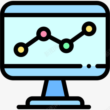 分析数据库和服务器11线性颜色图标图标