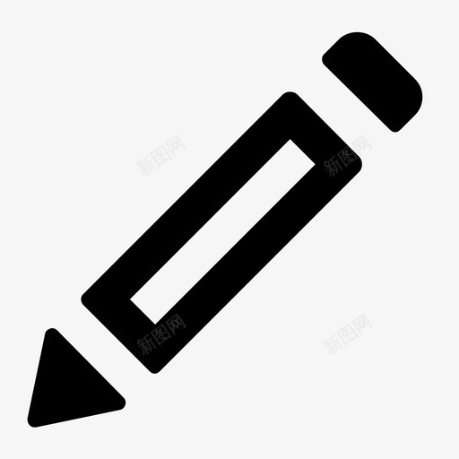 编辑钢笔铅笔图标svg_新图网 https://ixintu.com 书写 基本线条 编辑 钢笔 铅笔