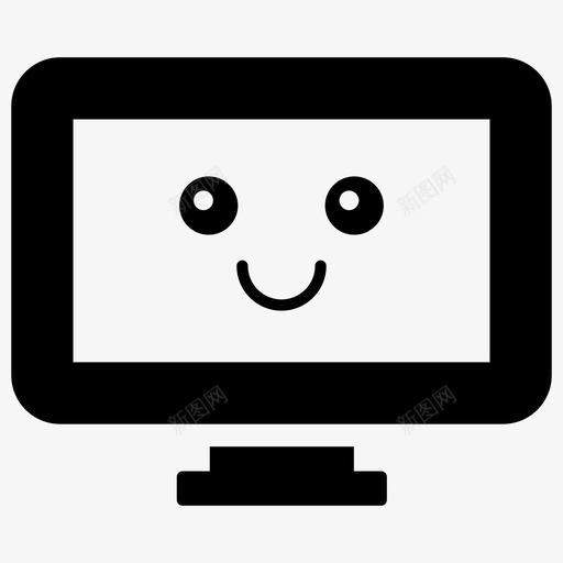 电脑萤幕表情标签情绪图标svg_新图网 https://ixintu.com 情绪 桌面表情符号 电脑萤幕 电脑表情符号 表情标签 表情符号矢量图标