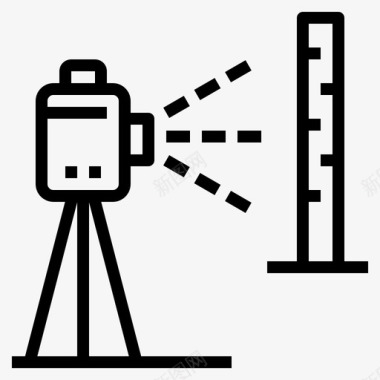 三脚架工程测量图标图标