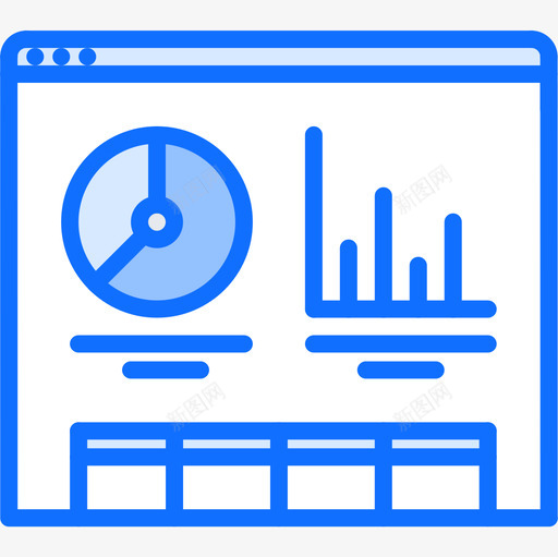 指标营销109蓝色图标svg_新图网 https://ixintu.com 指标 营销 蓝色