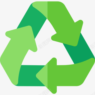 回收可持续能源33扁平图标图标