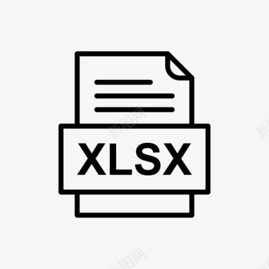 xlsx文件文档图标文件类型格式图标