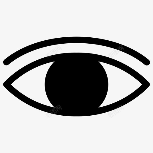眼睛业务界面图标svg_新图网 https://ixintu.com 业务 外观 用户 界面 眼睛 蜂窝基础用户界面