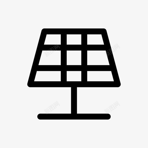 太阳能板建筑和城市可再生能源图标svg_新图网 https://ixintu.com 再生 可再 城市 太阳能 建筑 能源