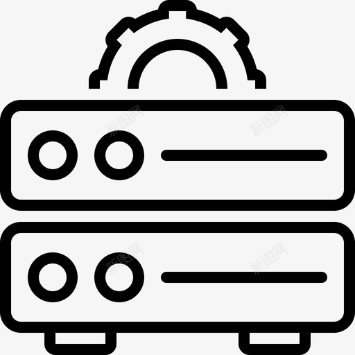 数据管理服务器存储图标svg_新图网 https://ixintu.com 存储 数据管理 服务器
