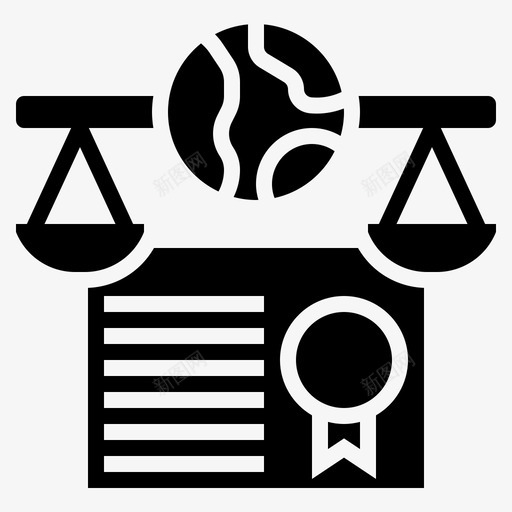 判决书法律律师图标svg_新图网 https://ixintu.com 判决书 司法 字形 律师 法律