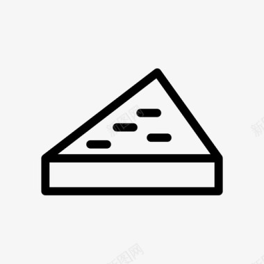 披萨面包店奶酪图标图标